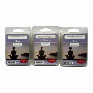 Lot of 3 Candle Warmers Aromatherapy Melts Relax Lavender Ylang Ylang Soy Wax